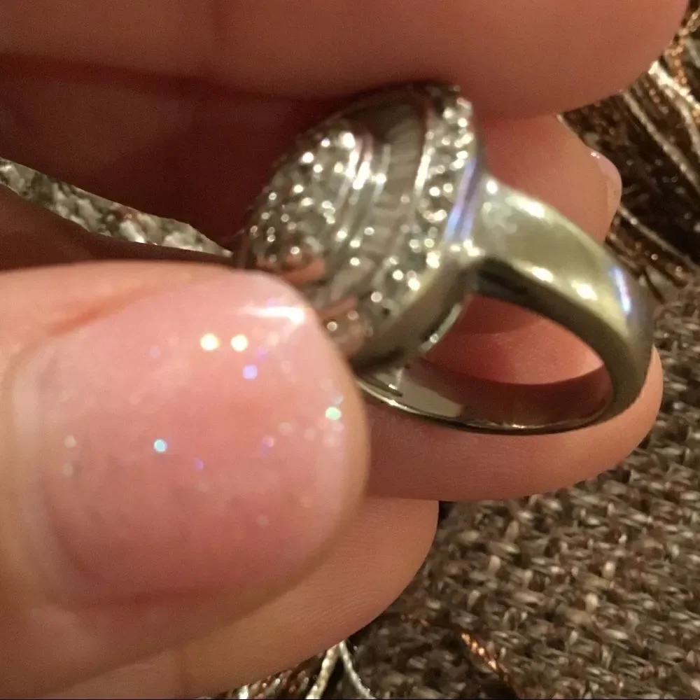 DIAMOND 14K WHITE GOLD SIZE 6